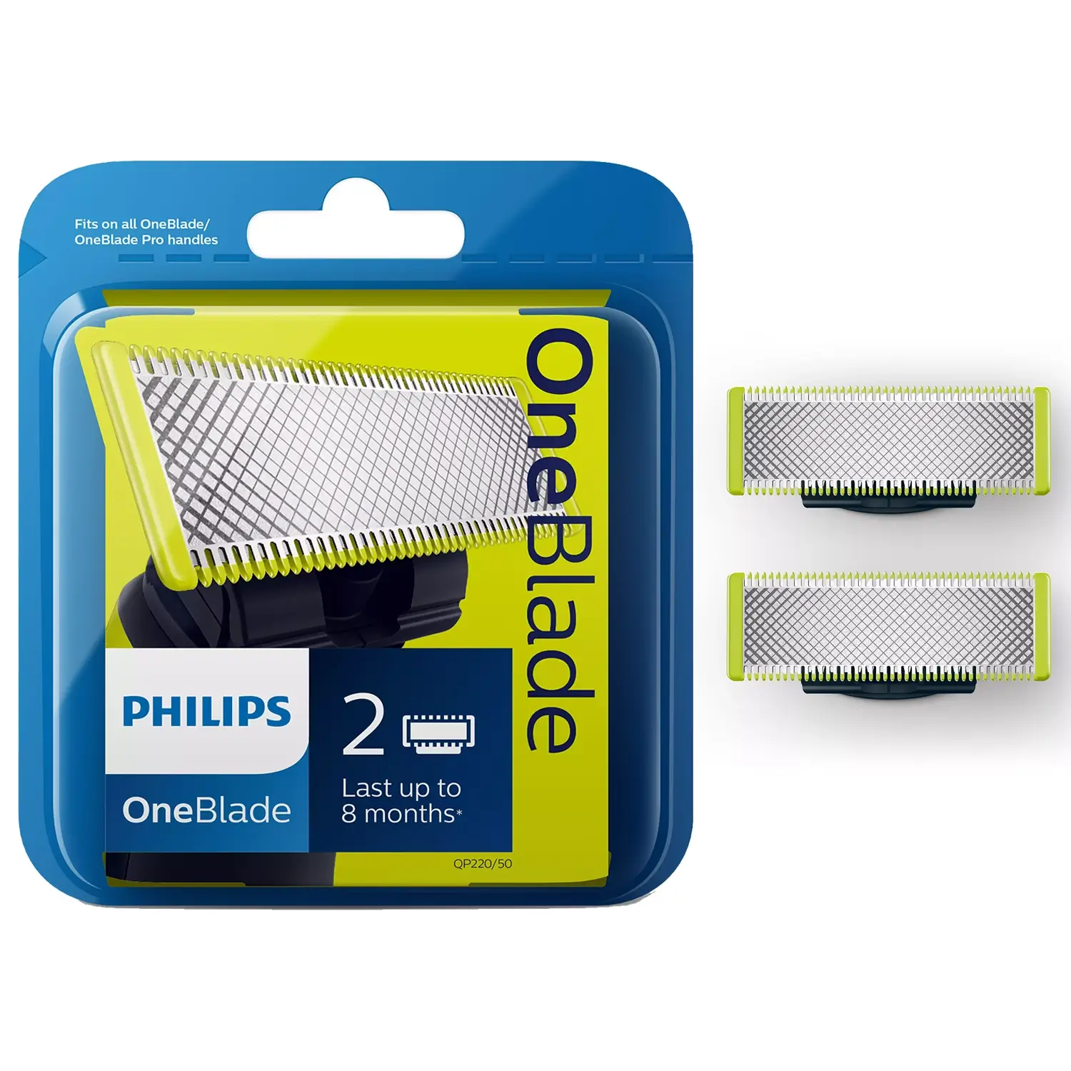 Philips OneBlade Vervangmesjes QP220-50 - 2 stuks bestel nu