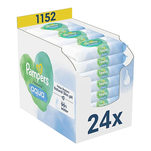 Pampers-Harmonie-Aqua-Billendoekjes-24 Verpakkingen-1152 Babydoekjes kopen